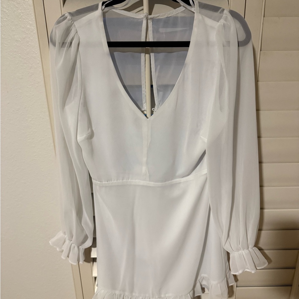 Lulu's White Backless Dress